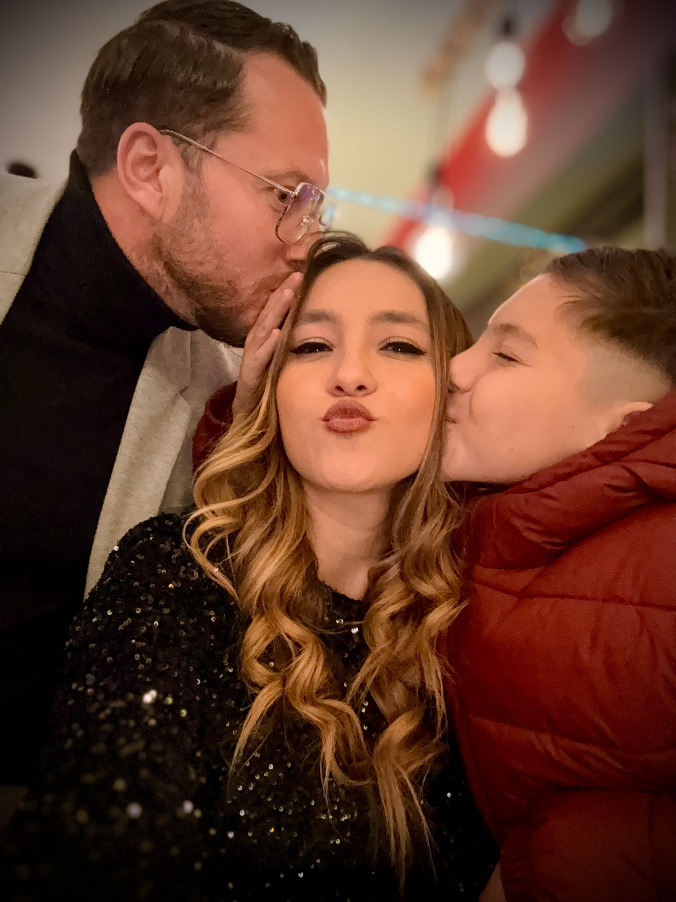 Mafe, Julien y Santiago